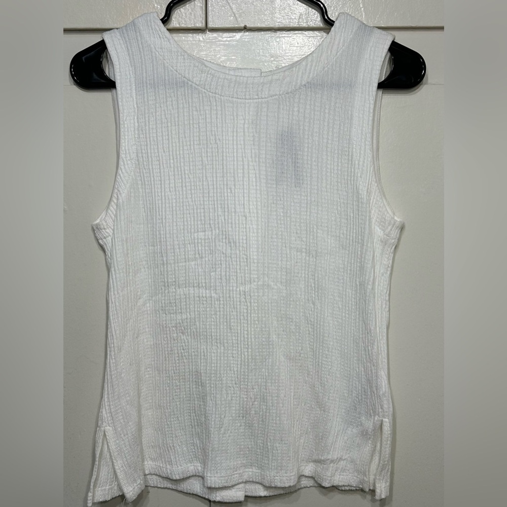 Anthropologie Cream Montauk Ribbed Tank Top
